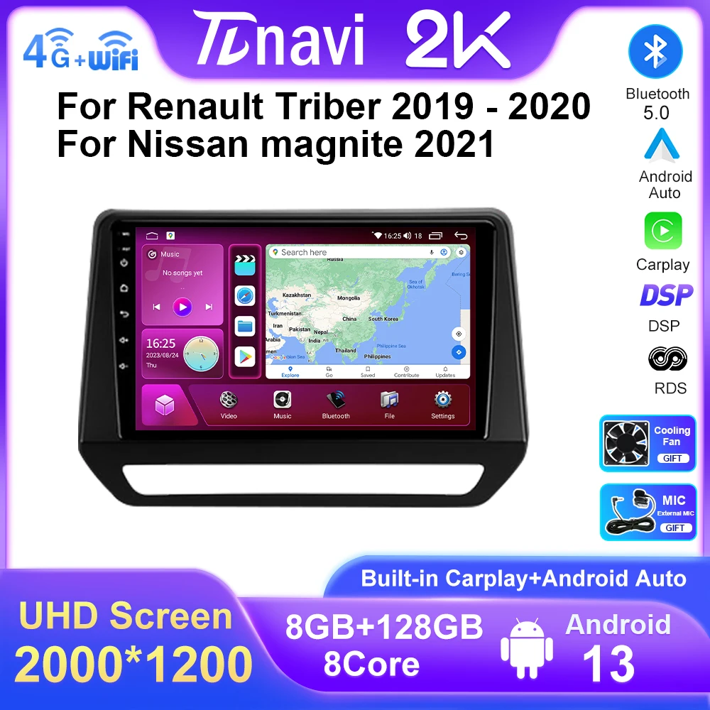 Автомагнитола для Renault Triber 2019-2020, Android 13, для Nissan magnite 2021, видеоплеер, GPS-навигация, мультимедиа, стерео
Автомагнитола для Renault Triber 2019-2020, Android 13, для Nissan magnite 2021, видеоплеер, GPS-навигация, мультимедиа, стерео