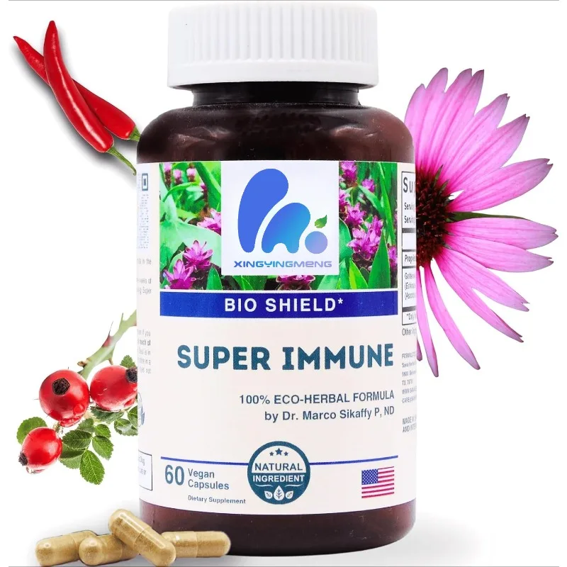 Antioxidant herbal mixture containing vitamin C and echinacea Cayenne | Men's and women's immune support supplements capsule
Antioxidant herbal mixture containing vitamin C and echinacea Cayenne | Men's and women's immune support supplements capsule