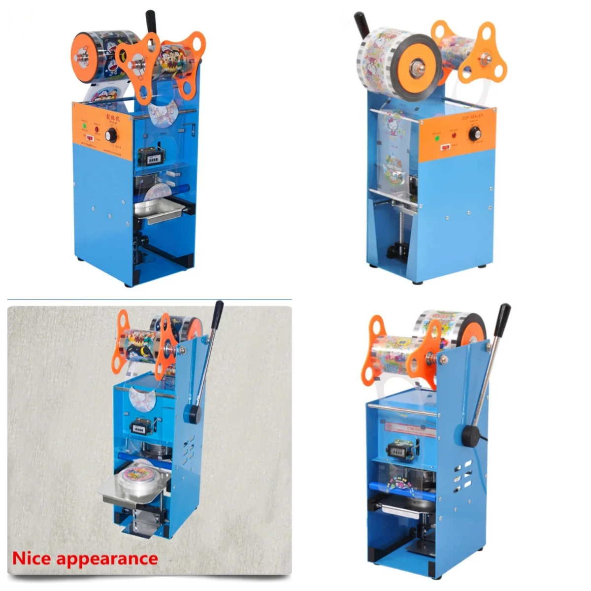 Plastic & Paper Bubble Cup Sealer, Manual Handheld Cup Sealing Machine for Beverage Shop
Plastic & Paper Bubble Cup Sealer, Manual Handheld Cup Sealing Machine for Beverage Shop