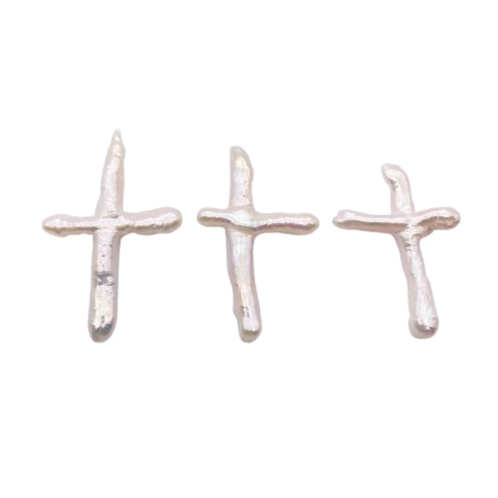 Cross Shape Horizontal Hole Baroque Natural Freshwater Pearl Loose Bead Jewelry Accessories for Handmade Pendant Necklace
Cross Shape Horizontal Hole Baroque Natural Freshwater Pearl Loose Bead Jewelry Accessories for Handmade Pendant Necklace