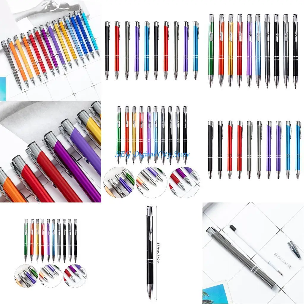 U75B 10Pcs Metal Ballpoint Pen with Pen Clip, Retractable Ballpoint Pen for Office
U75B 10Pcs Metal Ballpoint Pen with Pen Clip, Retractable Ballpoint Pen for Office