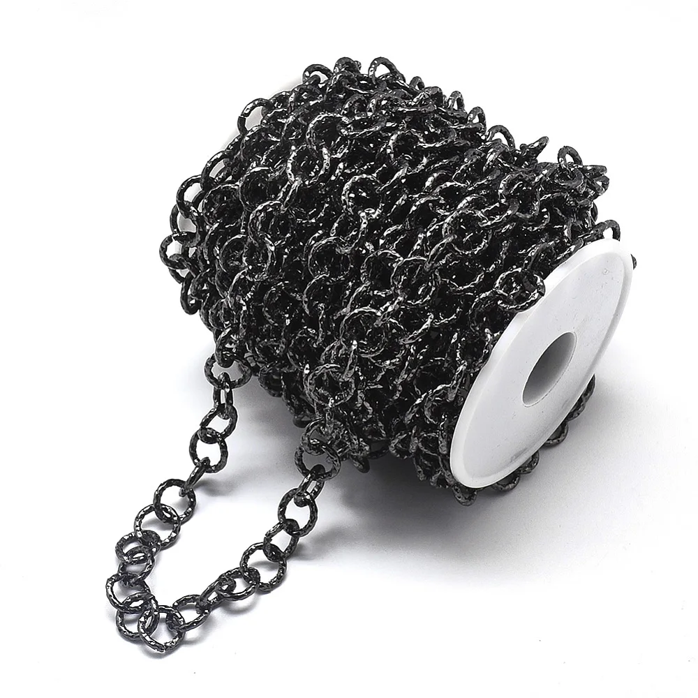 10m/roll Aluminium Textured Chains Rolo Link Chain For Bracelet Necklace DIY Jewelry Findings Making
10m/roll Aluminium Textured Chains Rolo Link Chain For Bracelet Necklace DIY Jewelry Findings Making