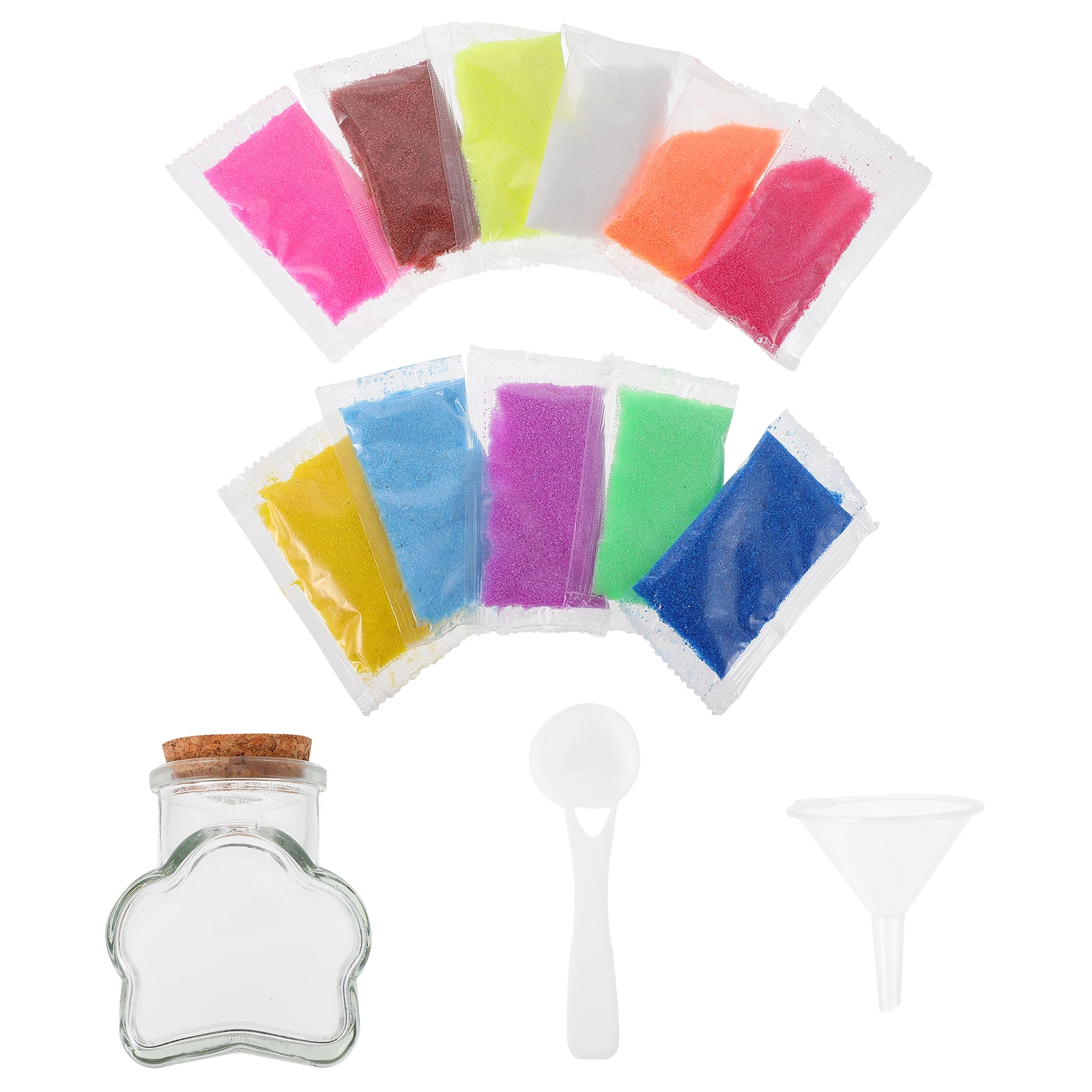 Colorful Sand Art Bottle Glass Wishing DIY handmade materials exquisite workmanship decoration home wedding birthday party
Colorful Sand Art Bottle Glass Wishing DIY handmade materials exquisite workmanship decoration home wedding birthday party