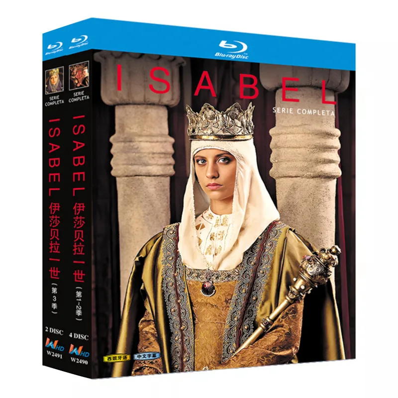 Blu-ray Ultra HD Spanish TV Series Isabella I Seasons 1–3 Box Set
Blu-ray Ultra HD Spanish TV Series Isabella I Seasons 1–3 Box Set