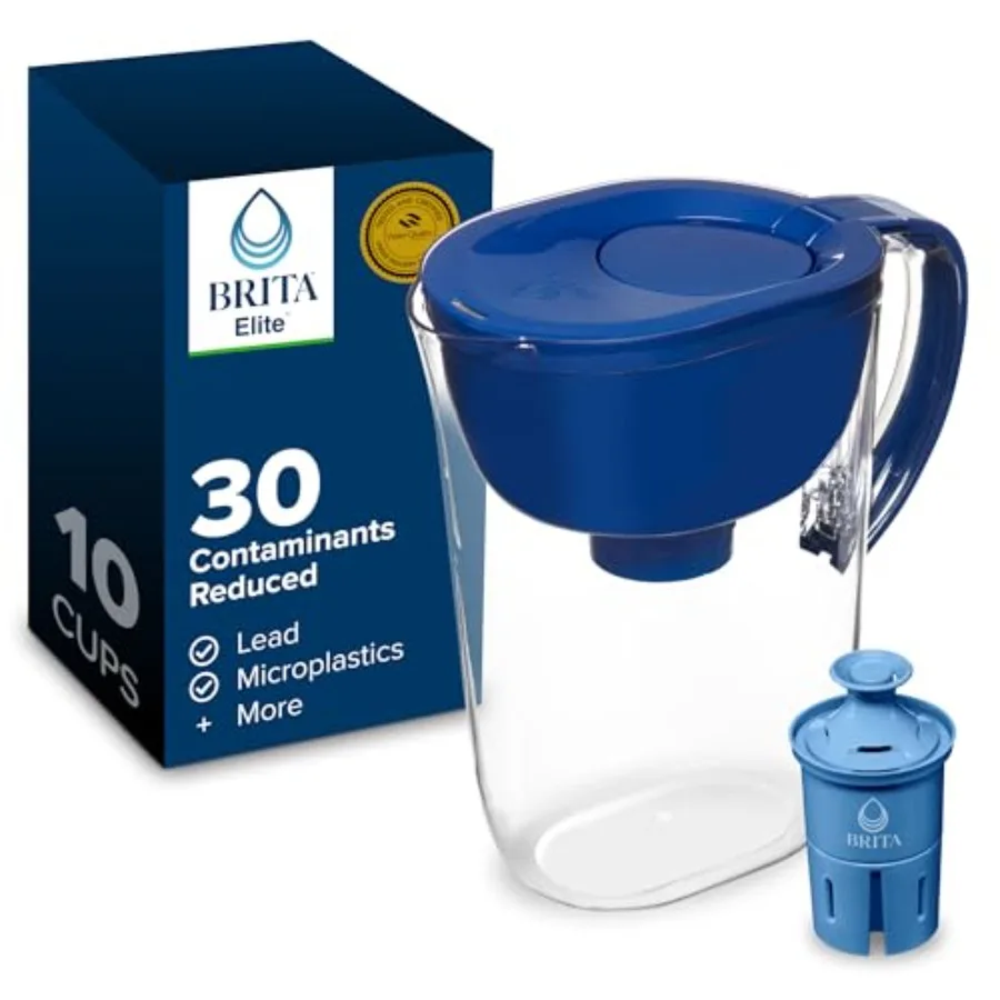 Everyday Elite Water Filter Pitcher, Removes 99% of Lead, Includes 1 Filter, 10-Cup Capacity
Everyday Elite Water Filter Pitcher, Removes 99% of Lead, Includes 1 Filter, 10-Cup Capacity