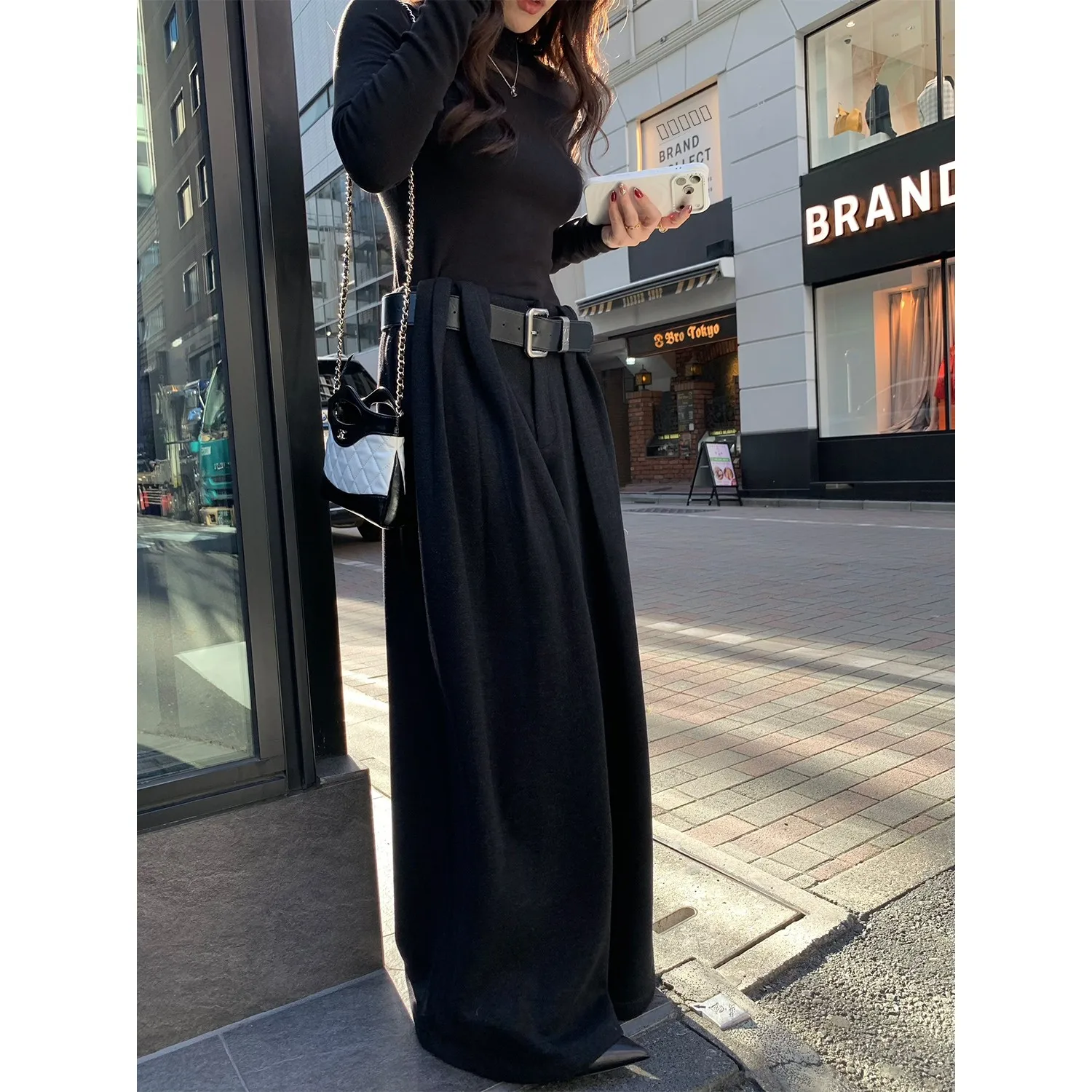 Шерстяные брюки-костюмные брюки с широкими штанинами isan Xin Long Termism Winter Lazy Tone для женщин, для офиса, со средней посадкой, длинные, из полиэфирного волокна
Шерстяные брюки-костюмные брюки с широкими штанинами isan Xin Long Termism Winter Lazy Tone для женщин, для офиса, со средней посадкой, длинные, из полиэфирного волокна