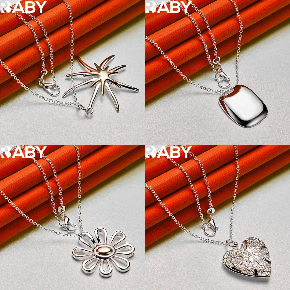 URBABY 40-75cm 925 Sterling Silver Design Pendant Necklace For Women Men Charm Trend Birthday Gifts Fashion Party Fine Jewelry
URBABY 40-75cm 925 Sterling Silver Design Pendant Necklace For Women Men Charm Trend Birthday Gifts Fashion Party Fine Jewelry