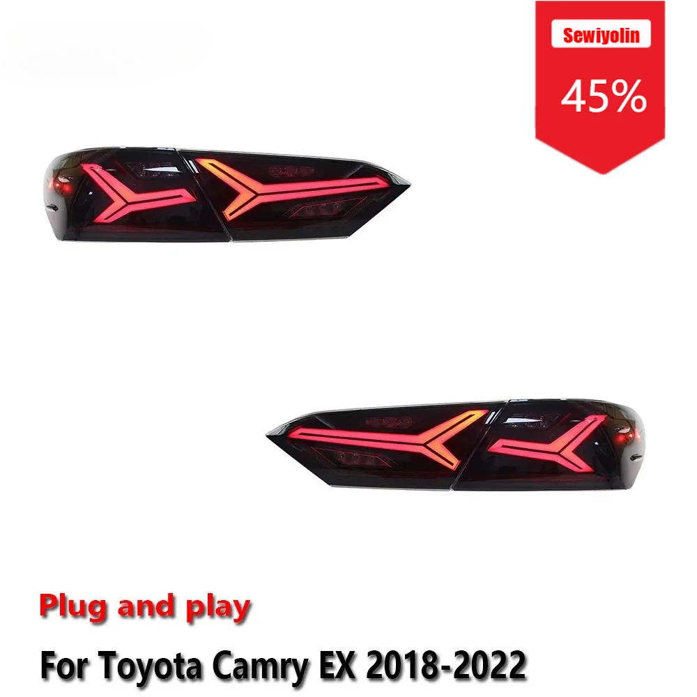 Sewiyolin Car LED Tail Light Assemblies For Toyota Camry EX 2018-2022 Auto Fog DRL Brake Turn Signal Lamp Plug and Play
Sewiyolin Car LED Tail Light Assemblies For Toyota Camry EX 2018-2022 Auto Fog DRL Brake Turn Signal Lamp Plug and Play