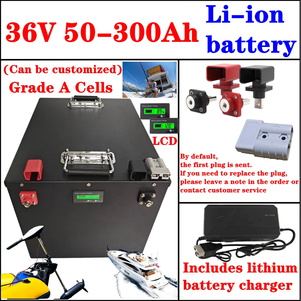 Lithium Ion Battery 36V 100Ah 150Ah 200Ah 300Ah 80Ah 60Ah 50Ah for AGV Energy Storage Golf Cart
Lithium Ion Battery 36V 100Ah 150Ah 200Ah 300Ah 80Ah 60Ah 50Ah for AGV Energy Storage Golf Cart