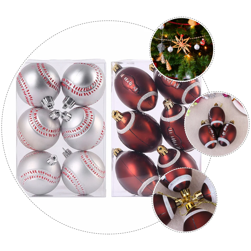 12pcs Christmas Balls naments Delicate Adorable Plastic Sports Theme Design Hanging Tree Decoration Xmas Party Festive
12pcs Christmas Balls naments Delicate Adorable Plastic Sports Theme Design Hanging Tree Decoration Xmas Party Festive