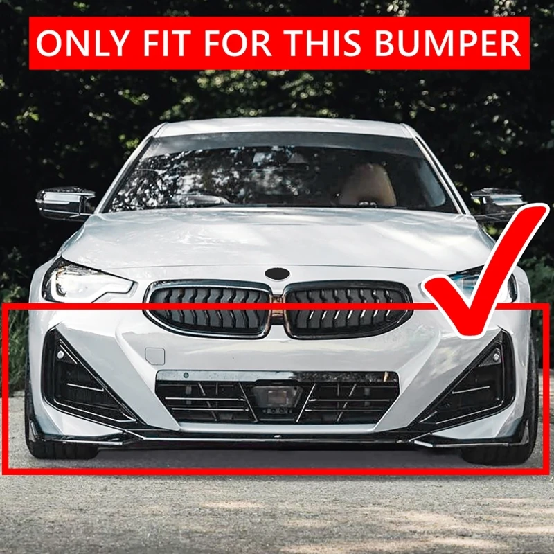 Front Bumper Lip Splitter Diffuser For BMW 2 Series G42 220d 218i 220i 230i M240i xDrive Coupe 2 Door M-Sport 2022-2025 Bodykits
Front Bumper Lip Splitter Diffuser For BMW 2 Series G42 220d 218i 220i 230i M240i xDrive Coupe 2 Door M-Sport 2022-2025 Bodykits