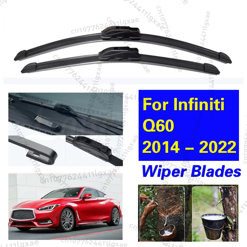 For Infiniti Q60 2014 - 2022 Front Wiper Blade Windscreen Brushes Wipers Car Accessories U Type J Hooks 2019 2020 2021 26"+17"
For Infiniti Q60 2014 - 2022 Front Wiper Blade Windscreen Brushes Wipers Car Accessories U Type J Hooks 2019 2020 2021 26"+17"