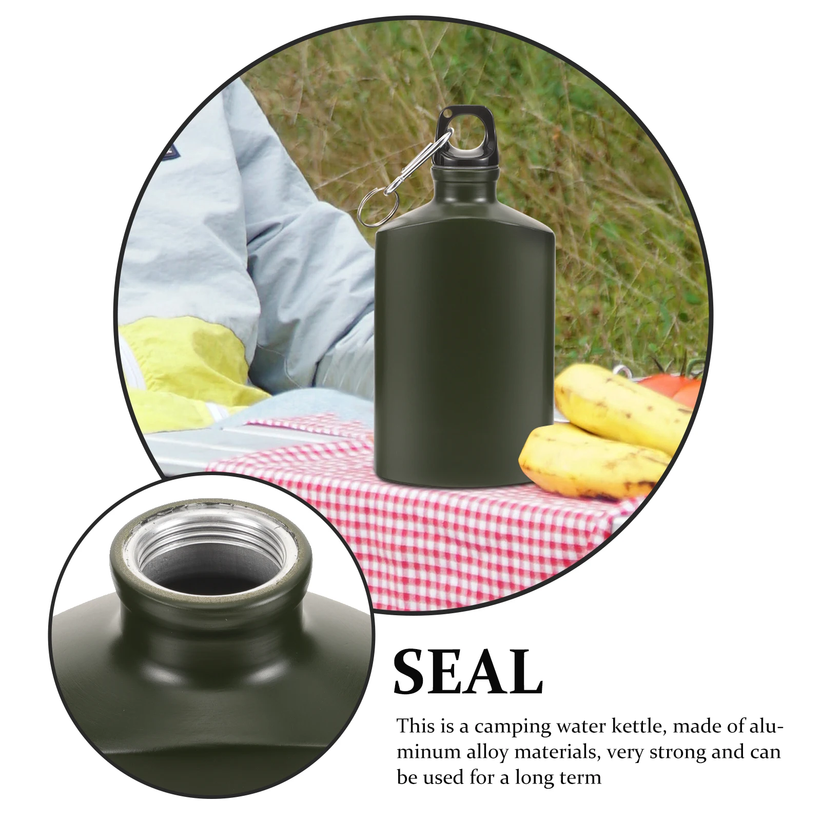 1pcs Water Bottle 500ml Aluminum Alloy Flat Canteen Camping Hiking Portable Outdoor Supply Wear Resistant Pocket Size
1pcs Water Bottle 500ml Aluminum Alloy Flat Canteen Camping Hiking Portable Outdoor Supply Wear Resistant Pocket Size