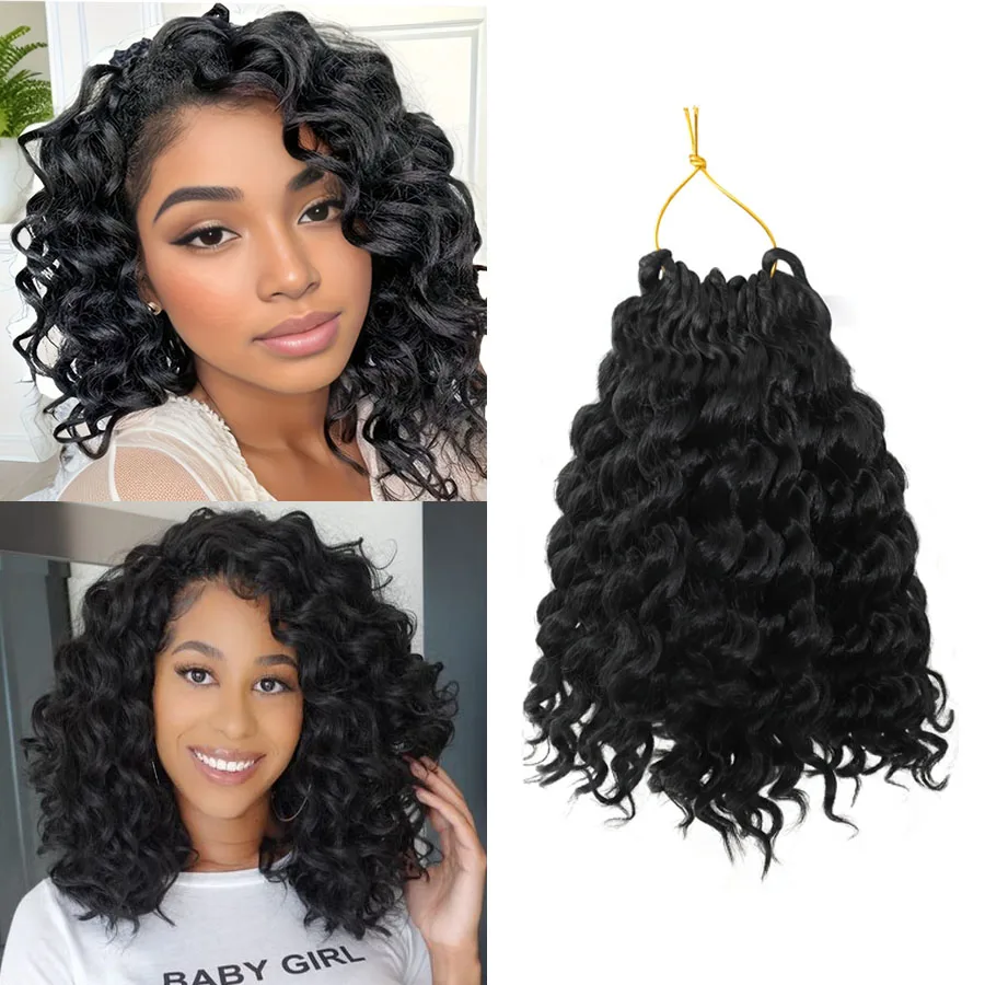 Synthetic short Ocean Wave Crochet Hair Wavy Crochet Hair for Black Women Natural Black Synthetic Wavy Crochet Hair
Synthetic short Ocean Wave Crochet Hair Wavy Crochet Hair for Black Women Natural Black Synthetic Wavy Crochet Hair