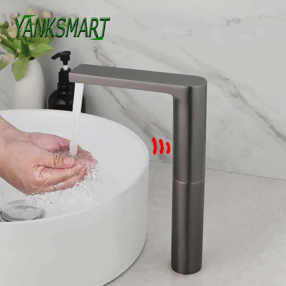YANKSMART Gun Grey Automatic Sensor Free Touch Bathroom Faucet Basin Sink Deck Mounted Hot & Cold Faucets Mixer Water Tap
YANKSMART Gun Grey Automatic Sensor Free Touch Bathroom Faucet Basin Sink Deck Mounted Hot & Cold Faucets Mixer Water Tap