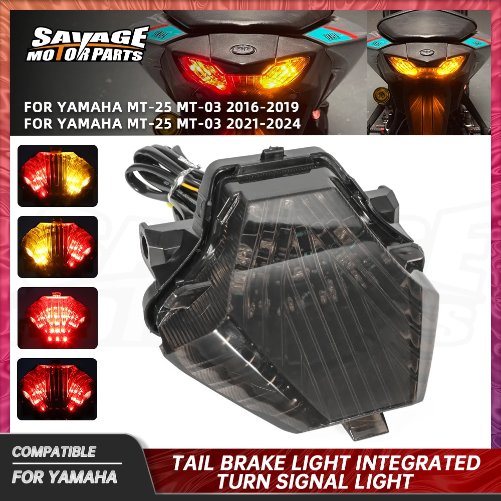 MT03 MT25 2024 LED Tail Brake Light Integrated Turn Signal Light For Yamaha MT-25 MT-03 2016+ Motorcycle Taillight Stop Lamp
MT03 MT25 2024 LED Tail Brake Light Integrated Turn Signal Light For Yamaha MT-25 MT-03 2016+ Motorcycle Taillight Stop Lamp