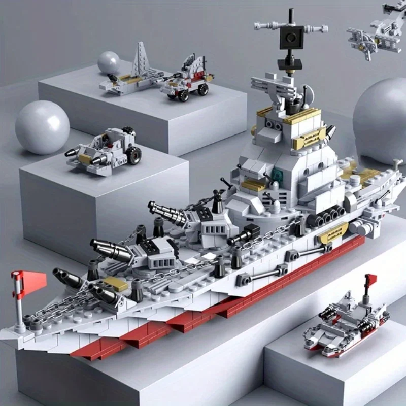 980pcs Military 8 IN 1 Army Ocean Cruiser Warship Building Blocks, Aircraft Weapon Ship Bricks, City Toys
980pcs Military 8 IN 1 Army Ocean Cruiser Warship Building Blocks, Aircraft Weapon Ship Bricks, City Toys