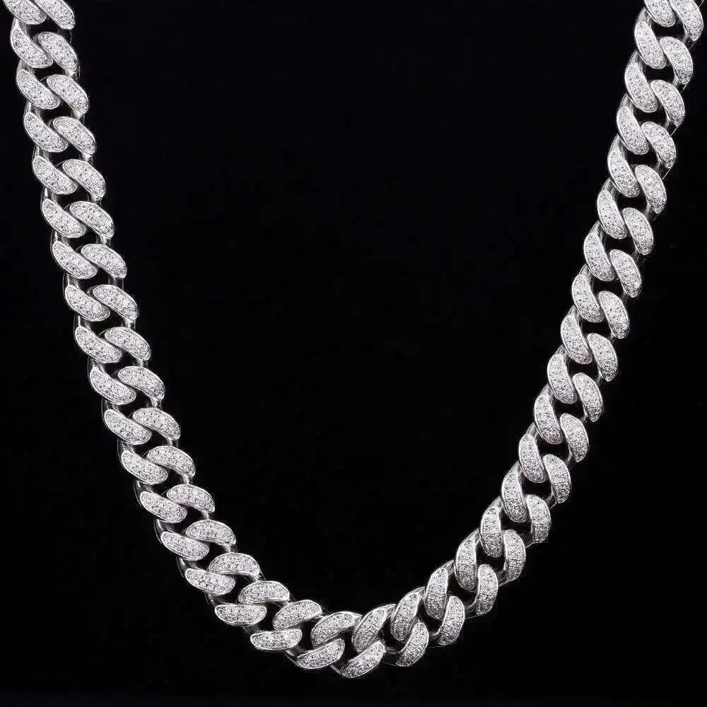 Custom Sale Sterling 925 Silver Hip Hop 20mm Cuban Chain Moissanite Diamond Iced Out Necklace
Custom Sale Sterling 925 Silver Hip Hop 20mm Cuban Chain Moissanite Diamond Iced Out Necklace