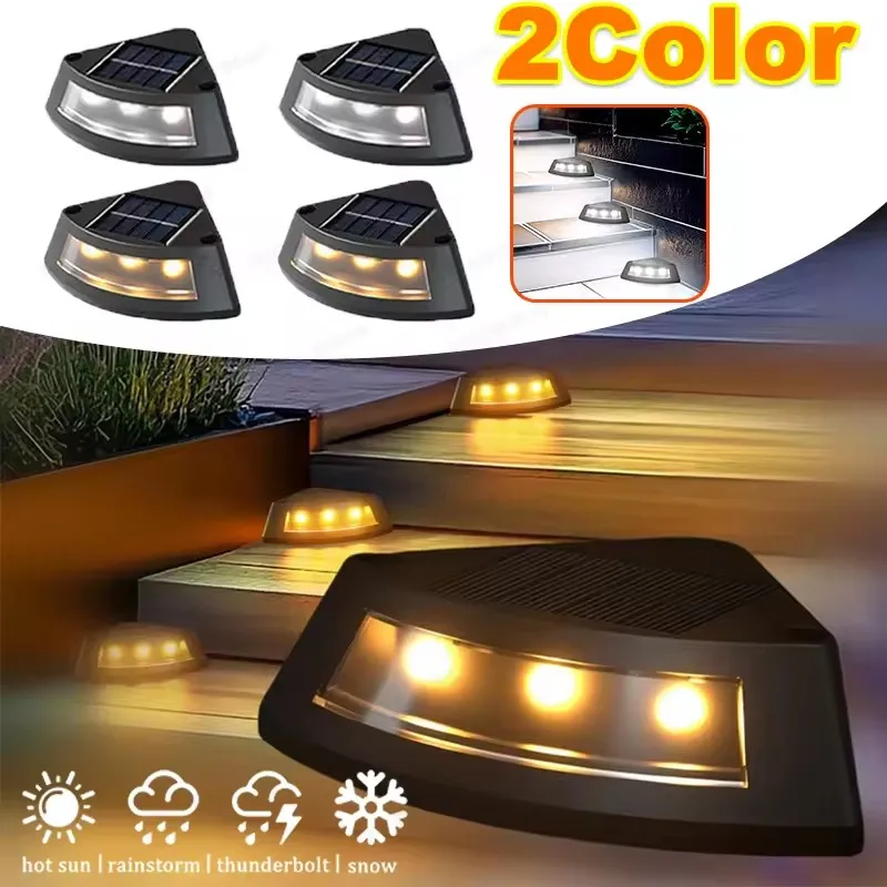 Solar Step Lamp Outdoor Waterproof Wireless Garden Stair Lighting for Patio Walkway Deck Steps Garden Decorative Lights
Solar Step Lamp Outdoor Waterproof Wireless Garden Stair Lighting for Patio Walkway Deck Steps Garden Decorative Lights