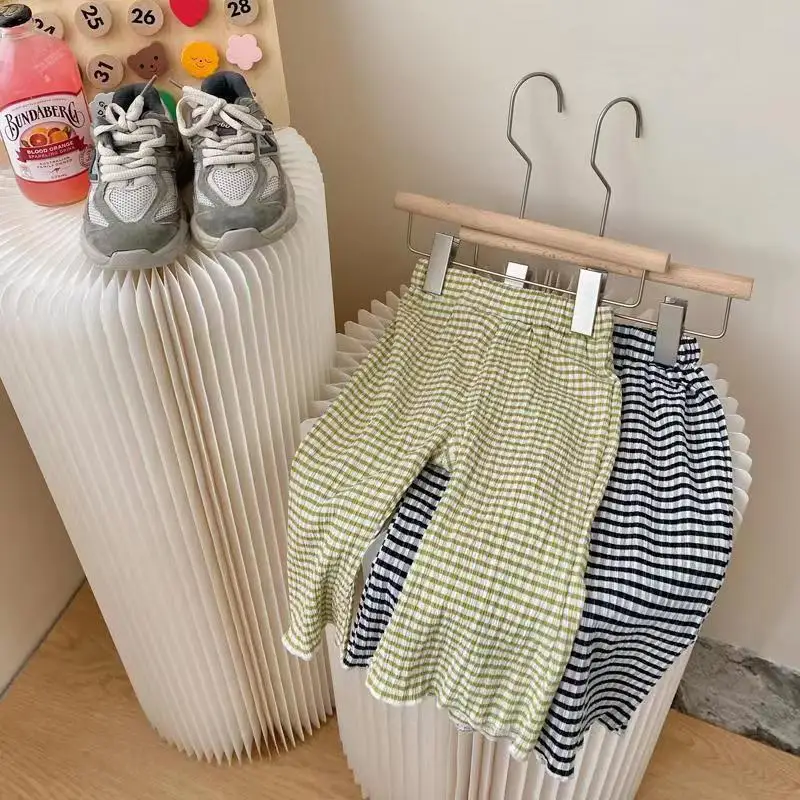 2026 Summer New Children Loose Mosquito Proof Pants Baby Clothes Girls Fashion Plaid Flared Trousers Kids Casual Pants
2026 Summer New Children Loose Mosquito Proof Pants Baby Clothes Girls Fashion Plaid Flared Trousers Kids Casual Pants