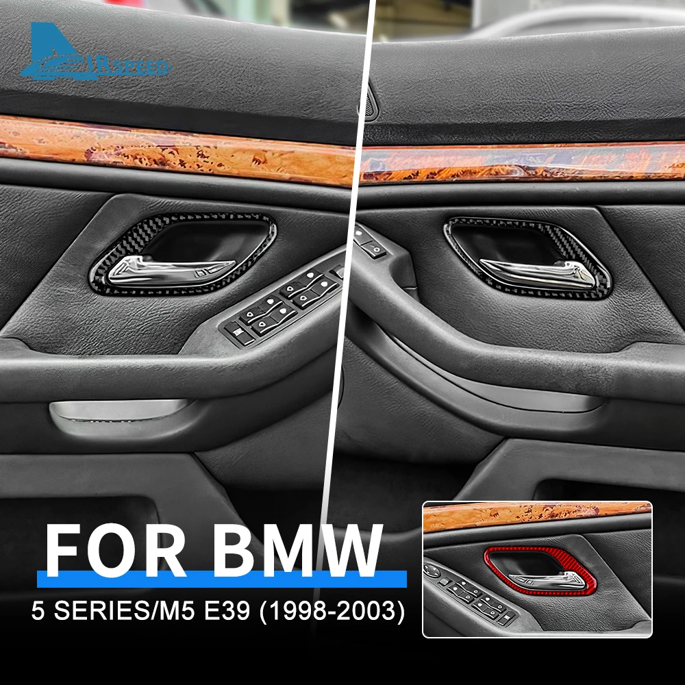 AIRSPEED 4 шт. углеродное волокно Автомобильная дверная ручка рамка наклейка для BMW 5 серии E39 M5 1998-2003 аксессуары внутренняя отделка
AIRSPEED 4 шт. углеродное волокно Автомобильная дверная ручка рамка наклейка для BMW 5 серии E39 M5 1998-2003 аксессуары внутренняя отделка