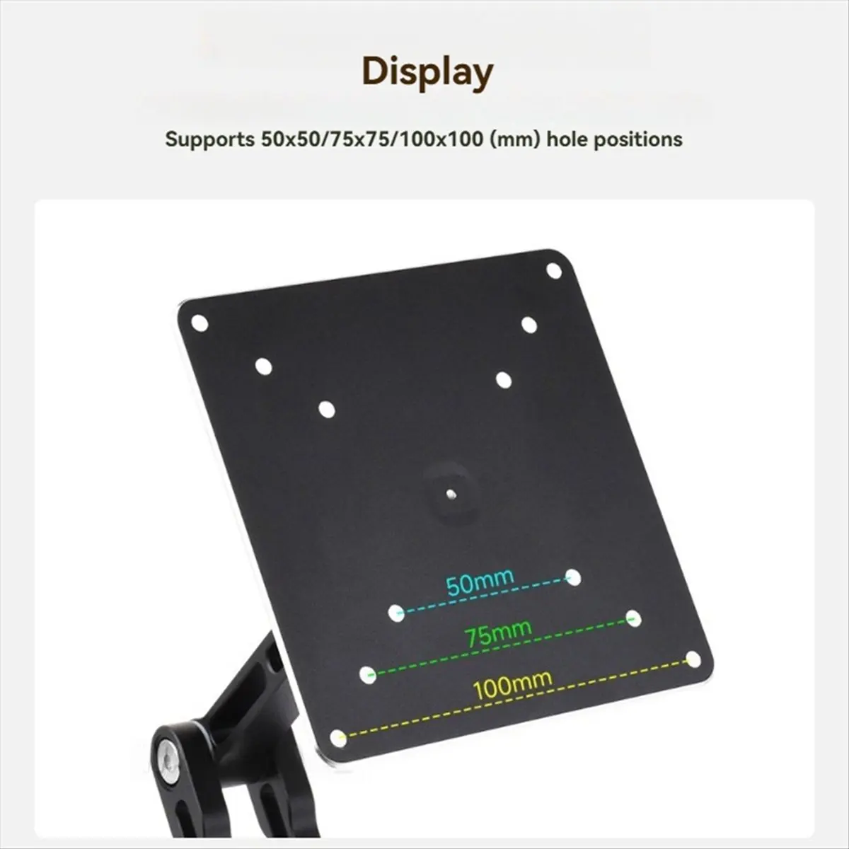 Стабильное настольное крепление для монитора VESA, портативная многоосевая регулируемая подставка с вращением, совместимая с мониторами до 19 дюймов
Стабильное настольное крепление для монитора VESA, портативная многоосевая регулируемая подставка с вращением, совместимая с мониторами до 19 дюймов