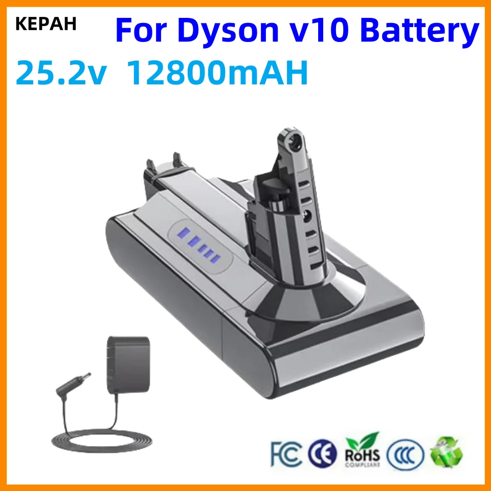 Для Dyson V10 12800 мАч Аккумулятор 25,2 В SV12 Аккумулятор для пылесоса SV12 Аккумулятор для Cyclone V10 Animal Cyclone V10 Total Clean
Для Dyson V10 12800 мАч Аккумулятор 25,2 В SV12 Аккумулятор для пылесоса SV12 Аккумулятор для Cyclone V10 Animal Cyclone V10 Total Clean