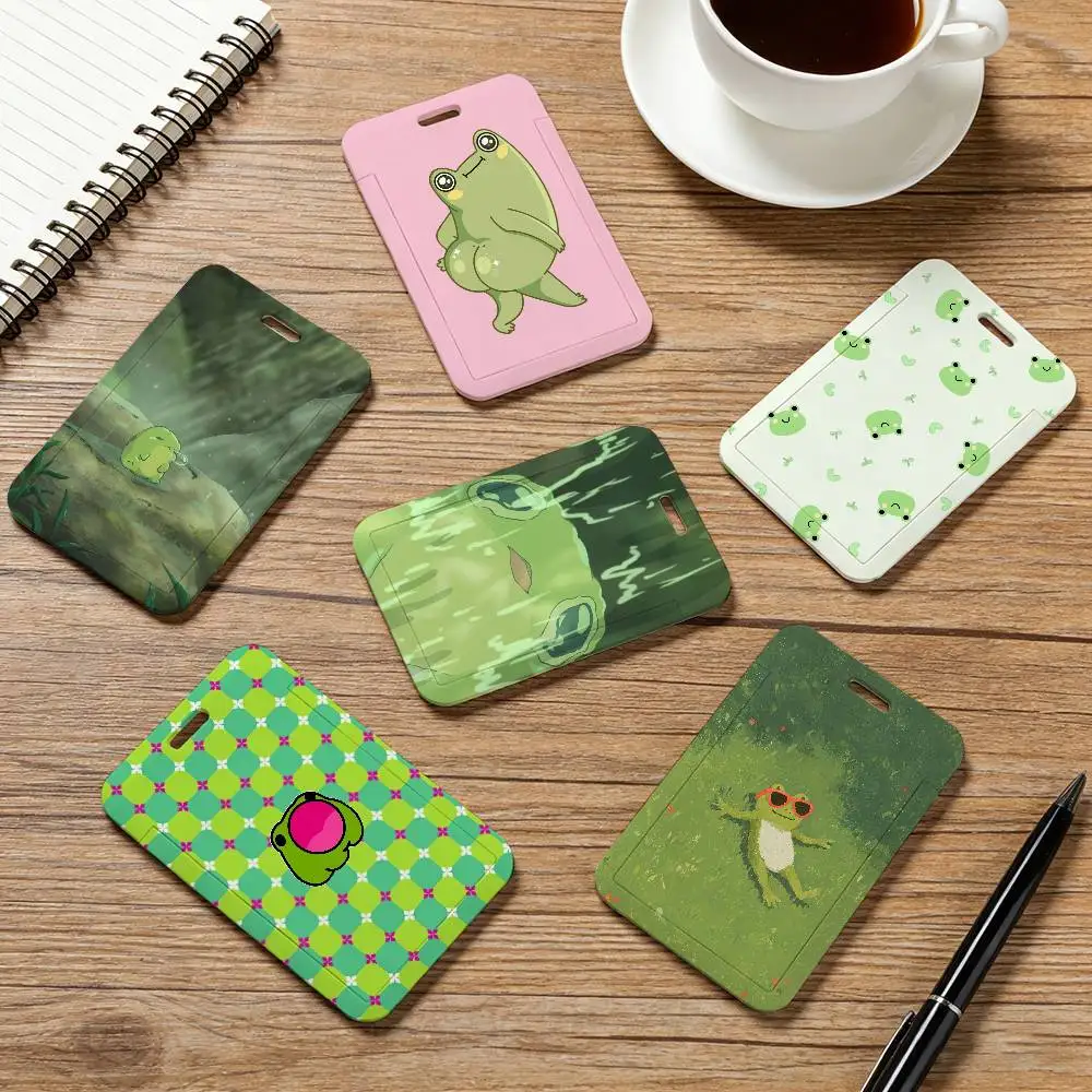 Cartoon Frog Card Holder Employee Card Cover Lanyard Work Business ID Badge Holder Name Tag Cards Case
Cartoon Frog Card Holder Employee Card Cover Lanyard Work Business ID Badge Holder Name Tag Cards Case