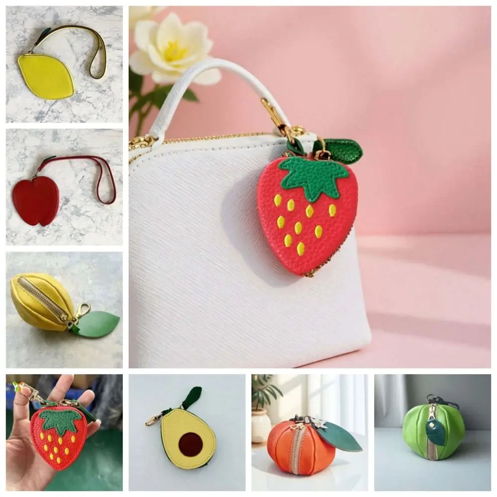 Mini Cherry Fruit Shape Coin Purse Strawberry Cute PU Leather Pendant Korean Keychain Earphone Lipstick Bag Mini Storage Bag
Mini Cherry Fruit Shape Coin Purse Strawberry Cute PU Leather Pendant Korean Keychain Earphone Lipstick Bag Mini Storage Bag