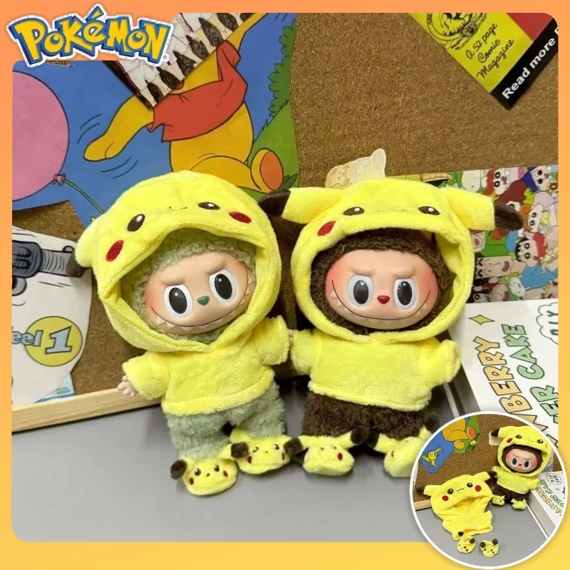 new Mini Plush Doll Clothing Set Cute Pikachu Suit Cartoon 17cm Labubu Vinyl Doll Kpop Idol Doll Clothing Accessories
new Mini Plush Doll Clothing Set Cute Pikachu Suit Cartoon 17cm Labubu Vinyl Doll Kpop Idol Doll Clothing Accessories