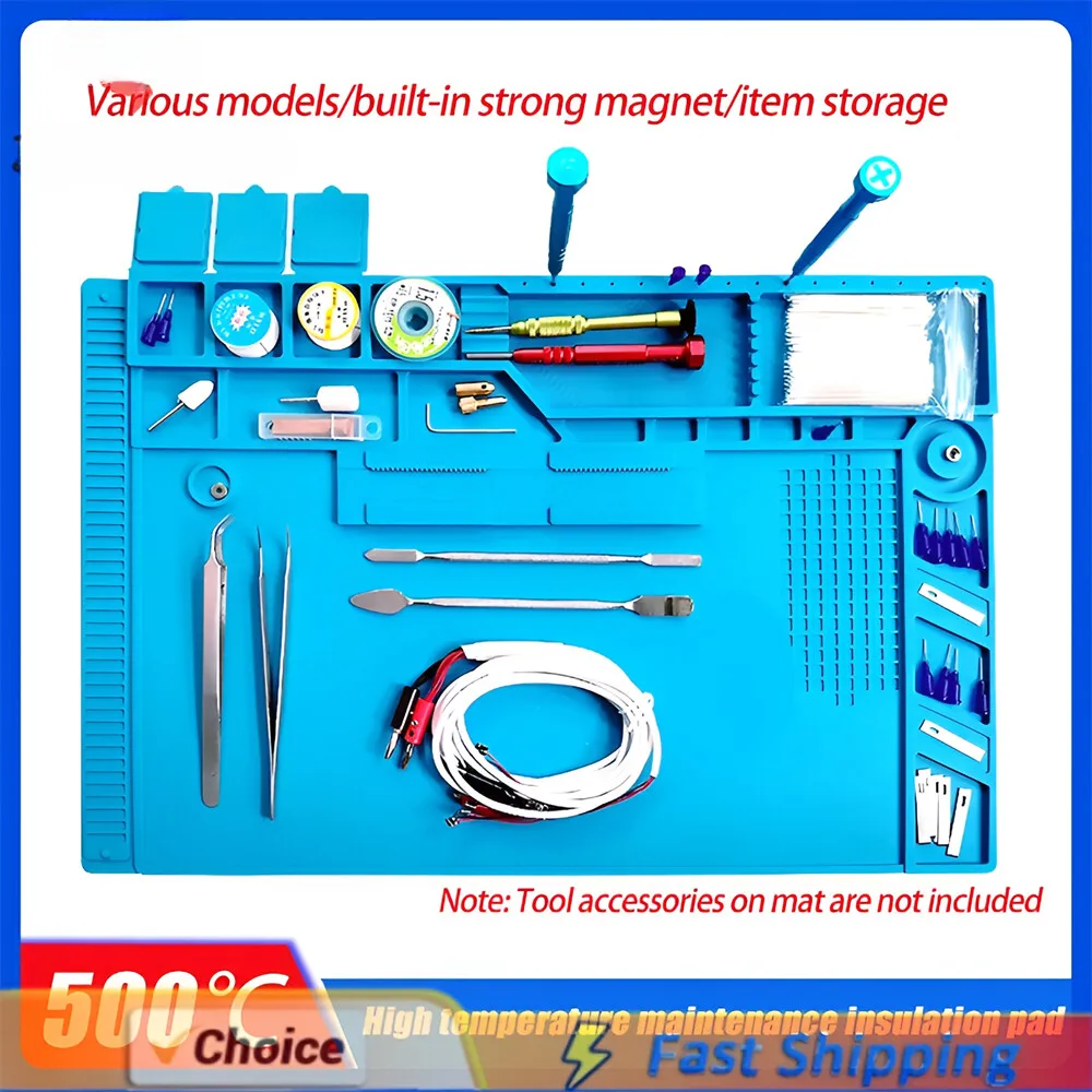 Силиконовый коврик для пайки, термостойкий, антистатический, магнитный коврик для паяльной станции
Силиконовый коврик для пайки, термостойкий, антистатический, магнитный коврик для паяльной станции