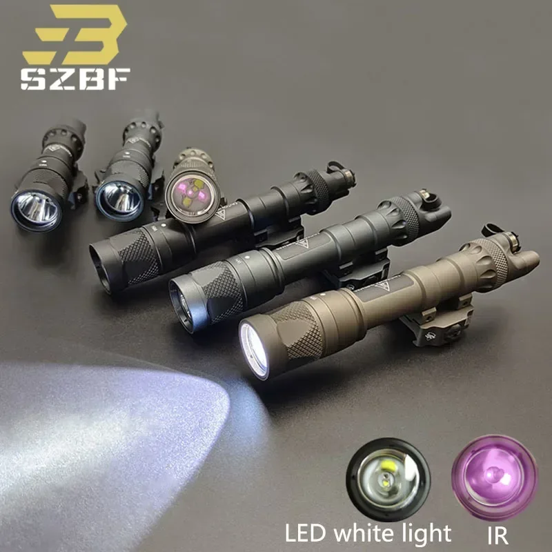 Tactical SF M622V M323V IR Flashlight LED White Light Hunting Weapons Scout Light with Quick Detachable Base Fit 20MM Rail
Tactical SF M622V M323V IR Flashlight LED White Light Hunting Weapons Scout Light with Quick Detachable Base Fit 20MM Rail
