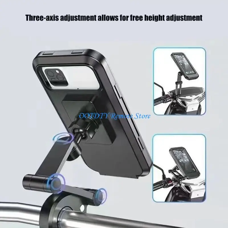 Waterproof Bike Phone Holder 360 Rotation Handlebar Mount for Motorcycle Scooter
Waterproof Bike Phone Holder 360 Rotation Handlebar Mount for Motorcycle Scooter