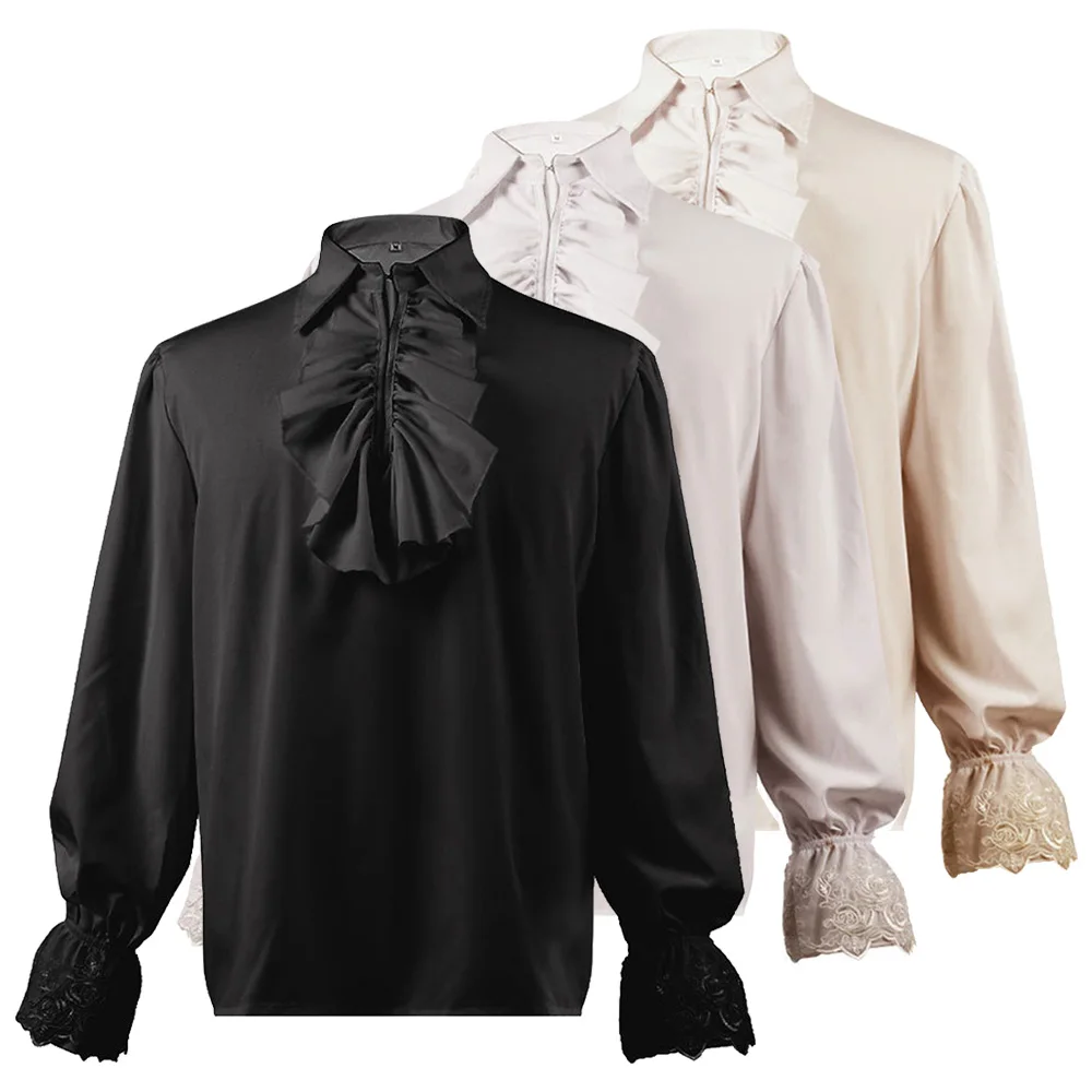 Mens Medieval Gothic Halloween Costumes Autumn Casual Shirts Steampunk Cosplay Bandage Puff Sleeve Retro Tops CostumeTops
Mens Medieval Gothic Halloween Costumes Autumn Casual Shirts Steampunk Cosplay Bandage Puff Sleeve Retro Tops CostumeTops