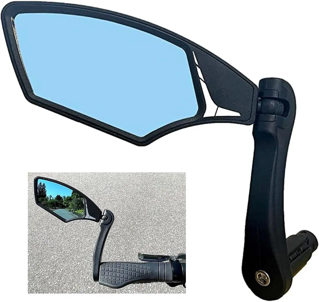 HD Glass Bar End Bike Mirror, Shatterproof, Adjustable, Fits 14.8-23mm Handlebars
HD Glass Bar End Bike Mirror, Shatterproof, Adjustable, Fits 14.8-23mm Handlebars