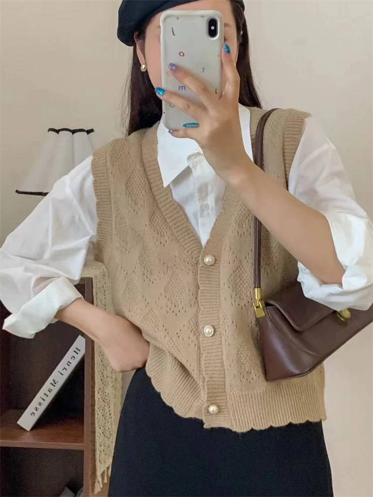 Winter Women Sweater Knitted Vest Oversize Girls Sweater Woman Cashmere Tops Sleeveless Tank Pullover Fall Maxi Vintage Y2k
Winter Women Sweater Knitted Vest Oversize Girls Sweater Woman Cashmere Tops Sleeveless Tank Pullover Fall Maxi Vintage Y2k