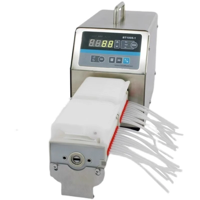 BT100S-1 laboratory large torque speed regulation type constant current pump head electric transmission simple peristaltic pump
BT100S-1 laboratory large torque speed regulation type constant current pump head electric transmission simple peristaltic pump