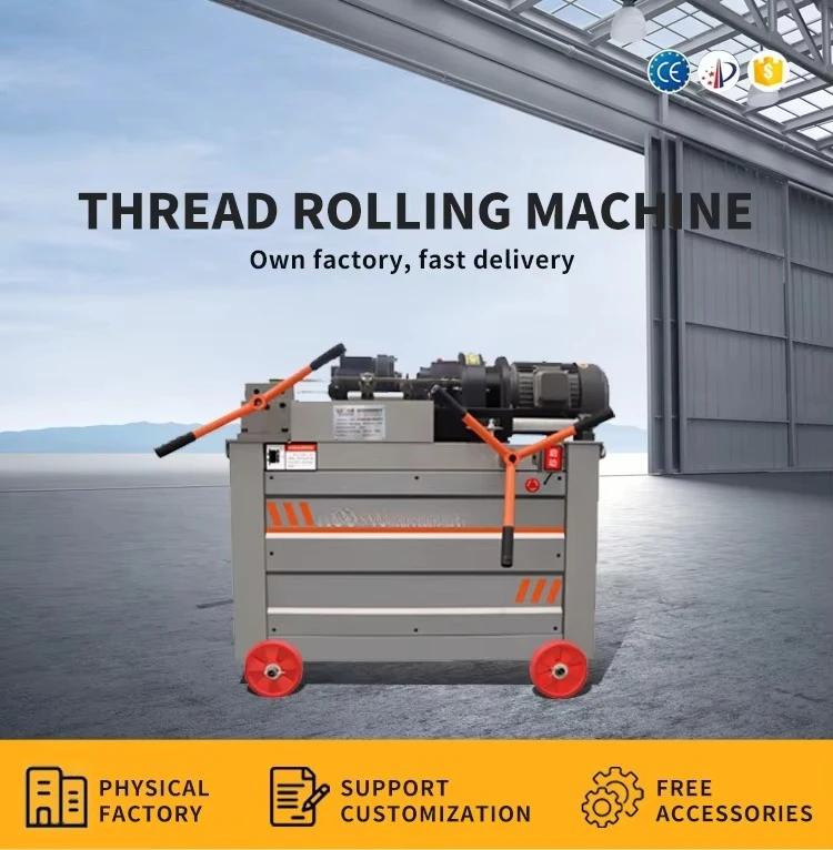 Steel Threading Machine Fully Automatic Rebar Thread Rolling Equipment with 7.5KW Motor High Speed Rebar Thread Rolling Machine
Steel Threading Machine Fully Automatic Rebar Thread Rolling Equipment with 7.5KW Motor High Speed Rebar Thread Rolling Machine