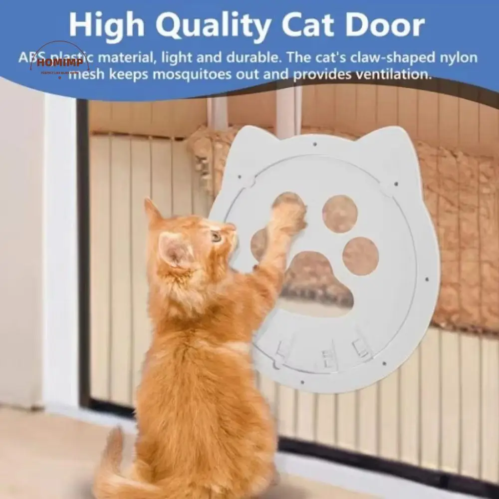 Bite-Resistant Pet Screen Door 4 Ways Locking Sturdy Construction Flap Cat Door Ventilation Controllable Switch Cats Window Gate
Bite-Resistant Pet Screen Door 4 Ways Locking Sturdy Construction Flap Cat Door Ventilation Controllable Switch Cats Window Gate