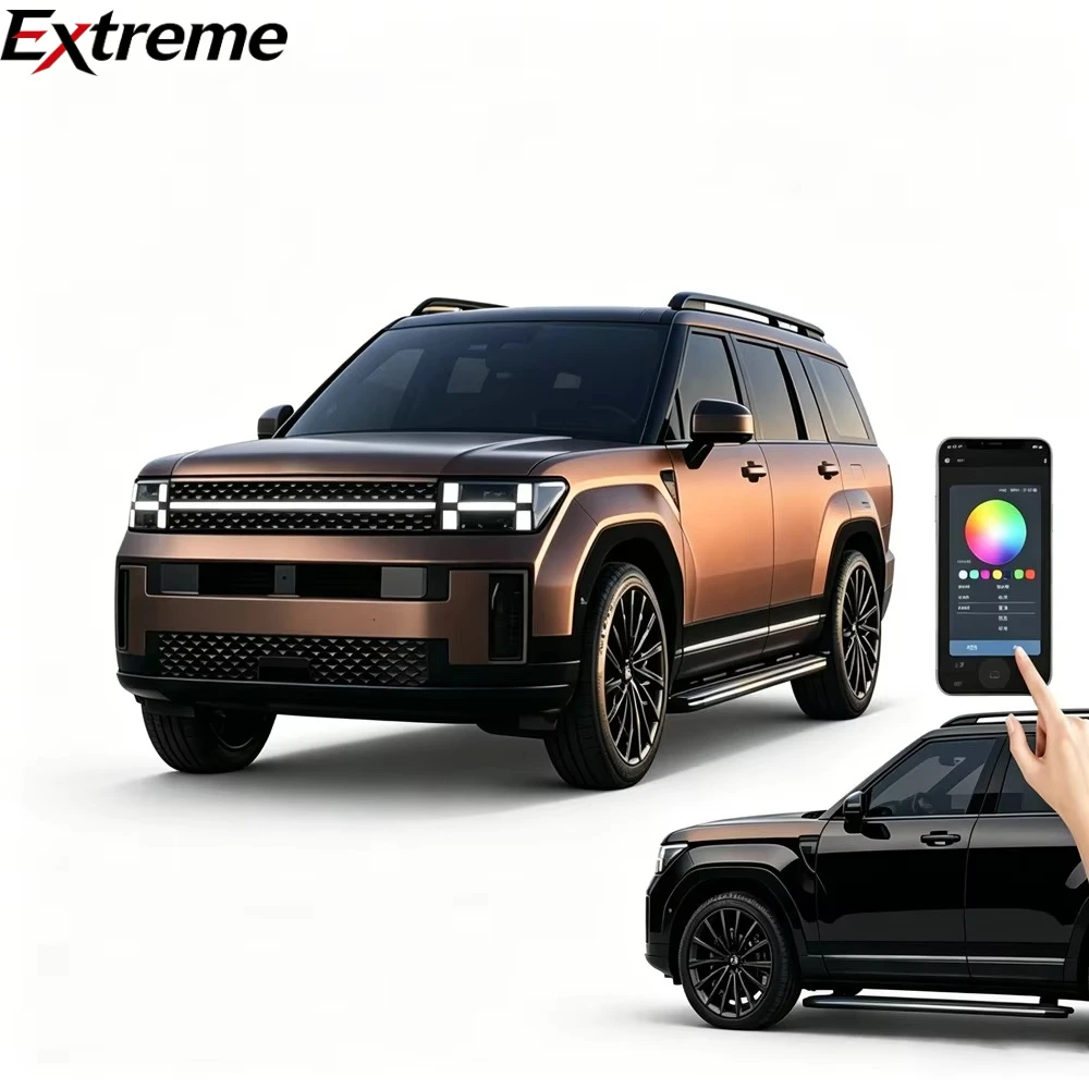 EXTREME Brand Manufacturer Automatic Electric Aluminum Alloy Side Step Running Board for Hyundai Santa Fe 2020+ No Drilling
EXTREME Brand Manufacturer Automatic Electric Aluminum Alloy Side Step Running Board for Hyundai Santa Fe 2020+ No Drilling