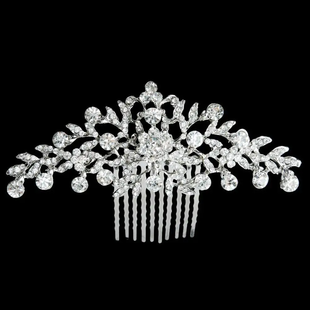 Rhinestone Hair Comb Crystal Silver Accessories For Women Wedding Prom Party Special Occasions Headwear
Rhinestone Hair Comb Crystal Silver Accessories For Women Wedding Prom Party Special Occasions Headwear