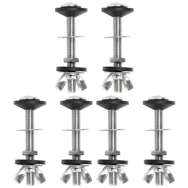 A36T-6 Pack Toilet Tank To Bowl Bolt Kits Cistern Bolts Kit,Stainless Steel Toilet Pan Fixing Fitting With Double Gaskets
A36T-6 Pack Toilet Tank To Bowl Bolt Kits Cistern Bolts Kit,Stainless Steel Toilet Pan Fixing Fitting With Double Gaskets