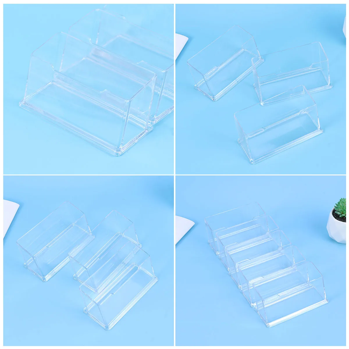 10 Pcs Transparent Acrylic Business Card Case Clear Desk Organizer Vertical Storage Box Safe Small Size Easy Access
10 Pcs Transparent Acrylic Business Card Case Clear Desk Organizer Vertical Storage Box Safe Small Size Easy Access