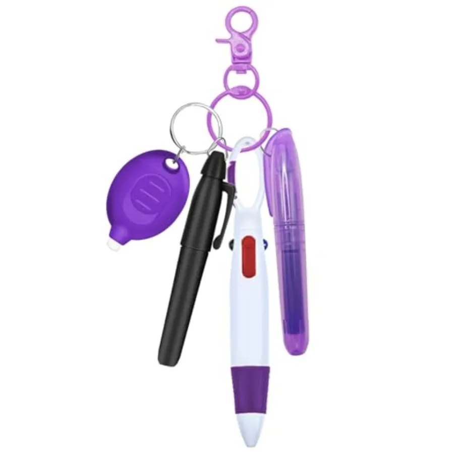 Nurse Pen Set, Badge Reel Pen Include Highlighter, Permanent Marker, LED Keychain Flashlight, Ballpoint Pen, and Nursing Keycha
Nurse Pen Set, Badge Reel Pen Include Highlighter, Permanent Marker, LED Keychain Flashlight, Ballpoint Pen, and Nursing Keycha