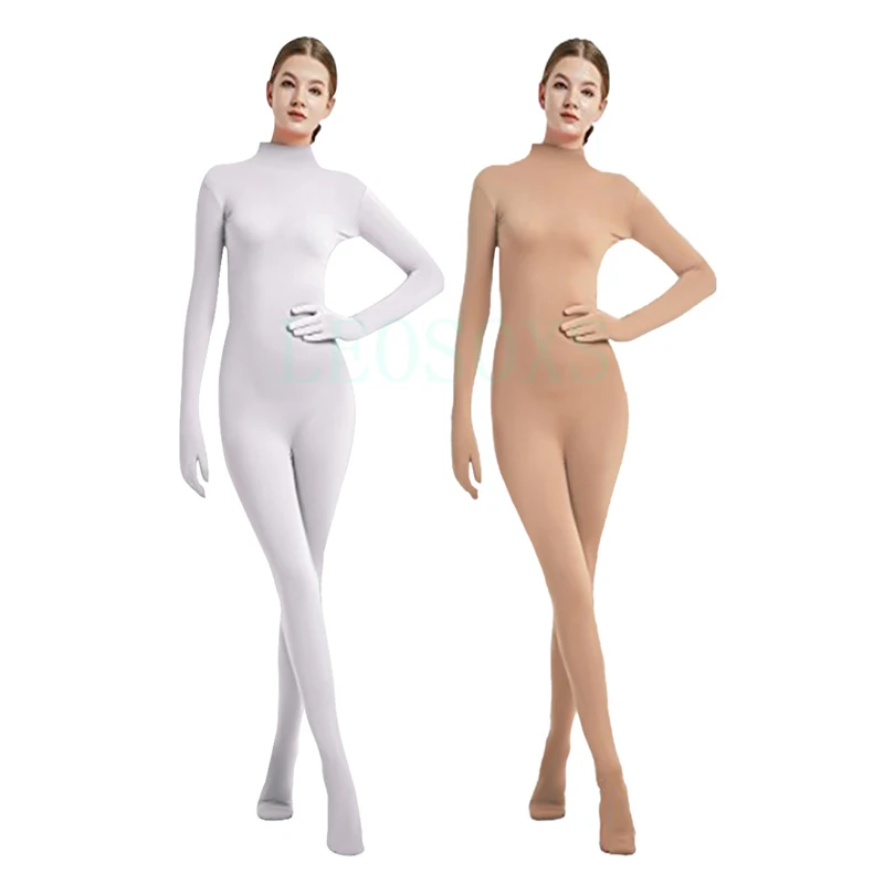 Women's Full Body Footed Bodysuit Girls' Solid Color Slim-Fit Ballroom Dance Costumes Holiday Party Performance Costumes
Women's Full Body Footed Bodysuit Girls' Solid Color Slim-Fit Ballroom Dance Costumes Holiday Party Performance Costumes