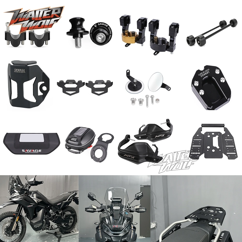 For CFMOTO 800MT-X 800MTX Wheel Axle Spools Sliders Handlebar Riser Steering Damper Reservoir Cover Kickstand Tank Bag Handguard
For CFMOTO 800MT-X 800MTX Wheel Axle Spools Sliders Handlebar Riser Steering Damper Reservoir Cover Kickstand Tank Bag Handguard
