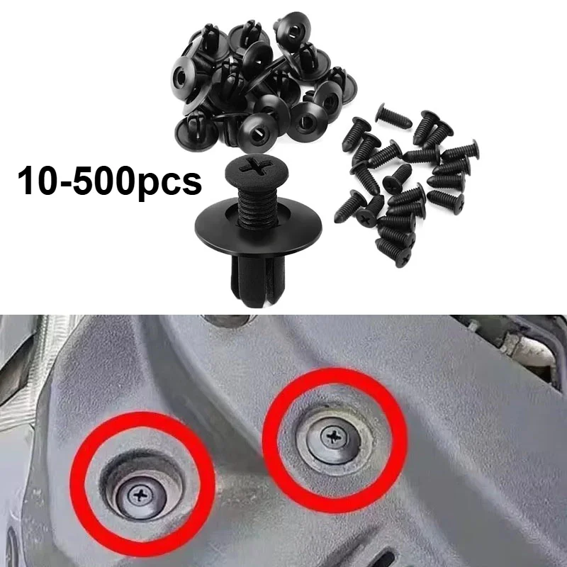 10-500pcs 8mm Plastic Rivets Fasteners Screw Car Bumper Fender Black Rivet Car Fastener Clips for Toyota Focus Kia Nissan Yamaha
10-500pcs 8mm Plastic Rivets Fasteners Screw Car Bumper Fender Black Rivet Car Fastener Clips for Toyota Focus Kia Nissan Yamaha