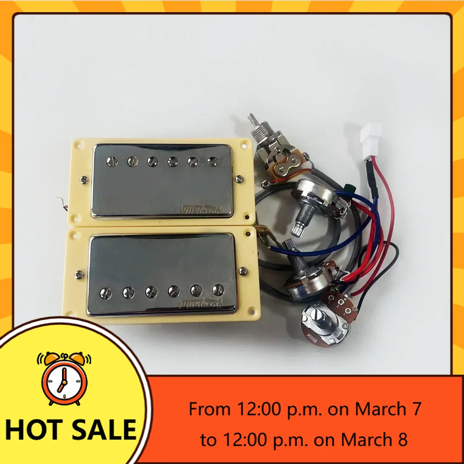 QX Music Store-Wilkinson Ainico5 Humbucker Electric Guitar Pickups 2V1T Wiring Harness Guitar Pickup
QX Music Store-Wilkinson Ainico5 Humbucker Electric Guitar Pickups 2V1T Wiring Harness Guitar Pickup