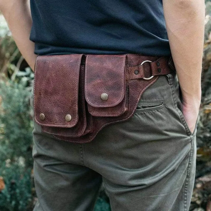 Women's Vintage Punk Waist Bag Handmade Gothic Steampunk Fanny Pack for Medieval Renaissance Cosplay Festival Travel Essential
Women's Vintage Punk Waist Bag Handmade Gothic Steampunk Fanny Pack for Medieval Renaissance Cosplay Festival Travel Essential