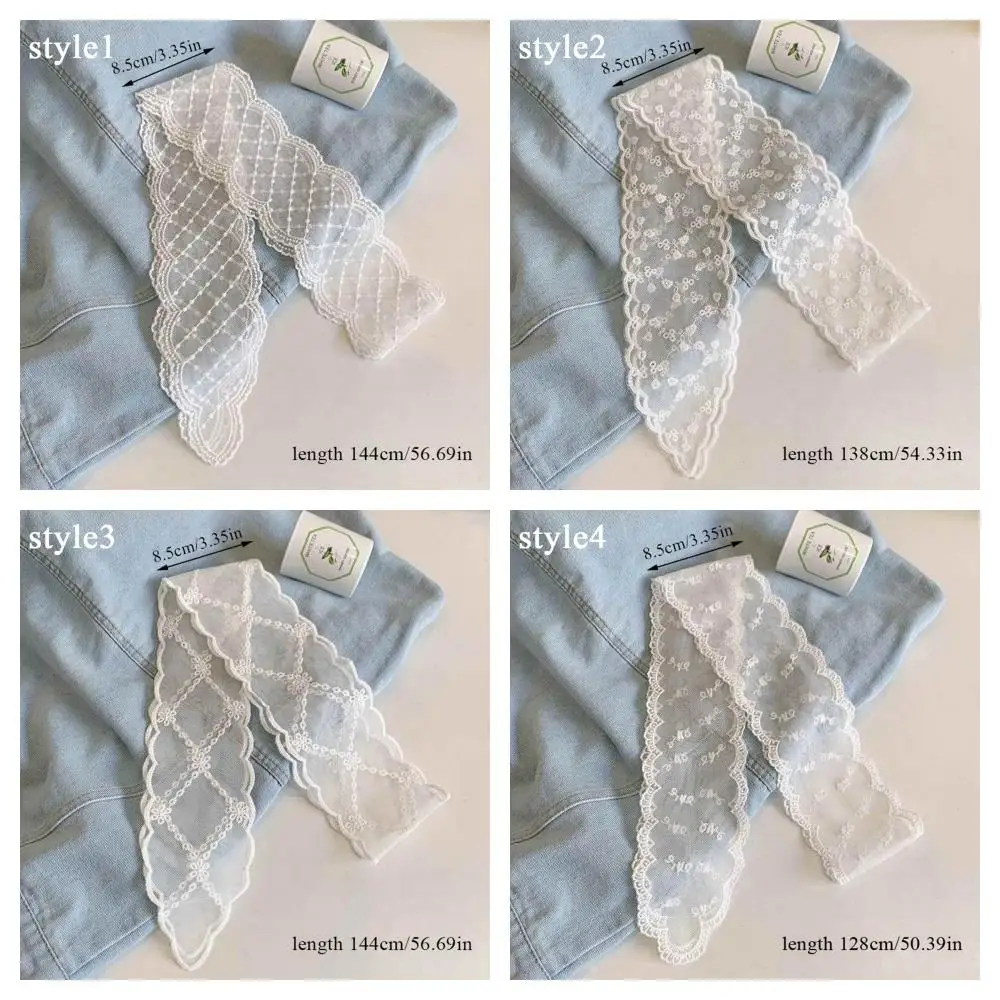 Sweet Tie Hair Ribbon Hair Accessory Retro Long Silk Scarf Woman Woven Floral Lace Headband White Lace Embroidery Hair Scarf
Sweet Tie Hair Ribbon Hair Accessory Retro Long Silk Scarf Woman Woven Floral Lace Headband White Lace Embroidery Hair Scarf